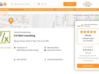 F/X Web Consulting in München - Unternehmensberatung - 29 Bewertungen und Empfehlungen – werkenntdenBESTEN.de