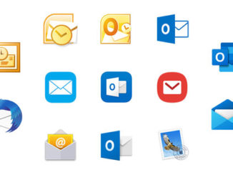 Übersicht von E-Mail-Programm-Icons