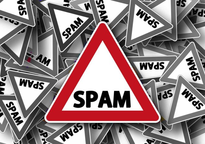 Spam-Stoppschild